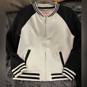 Juicy Couture Black and White  varsity style Jacket